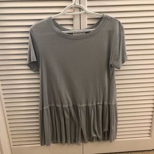 Truly madly deeply peplum tee